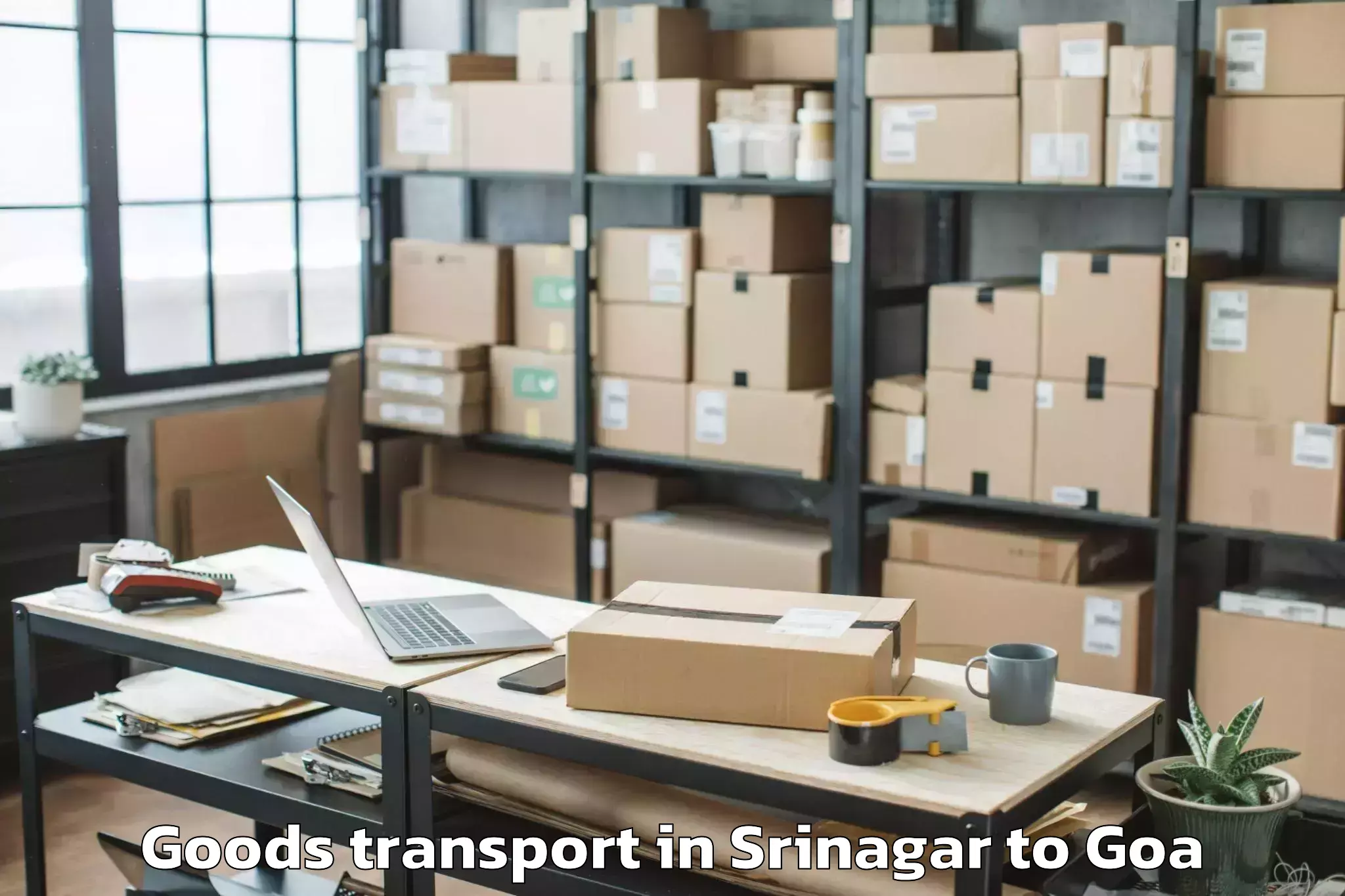 Book Your Srinagar to Davorlim Goods Transport Today